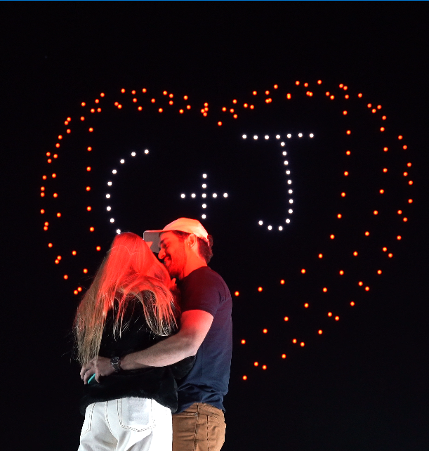 Drones em Forma de C + J